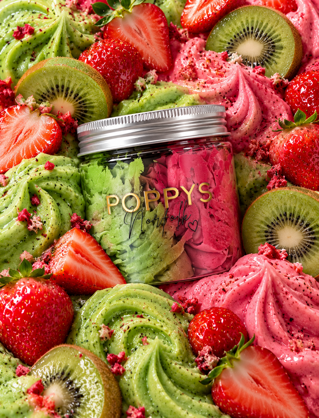 Strawberry & Kiwi Whipped Soap