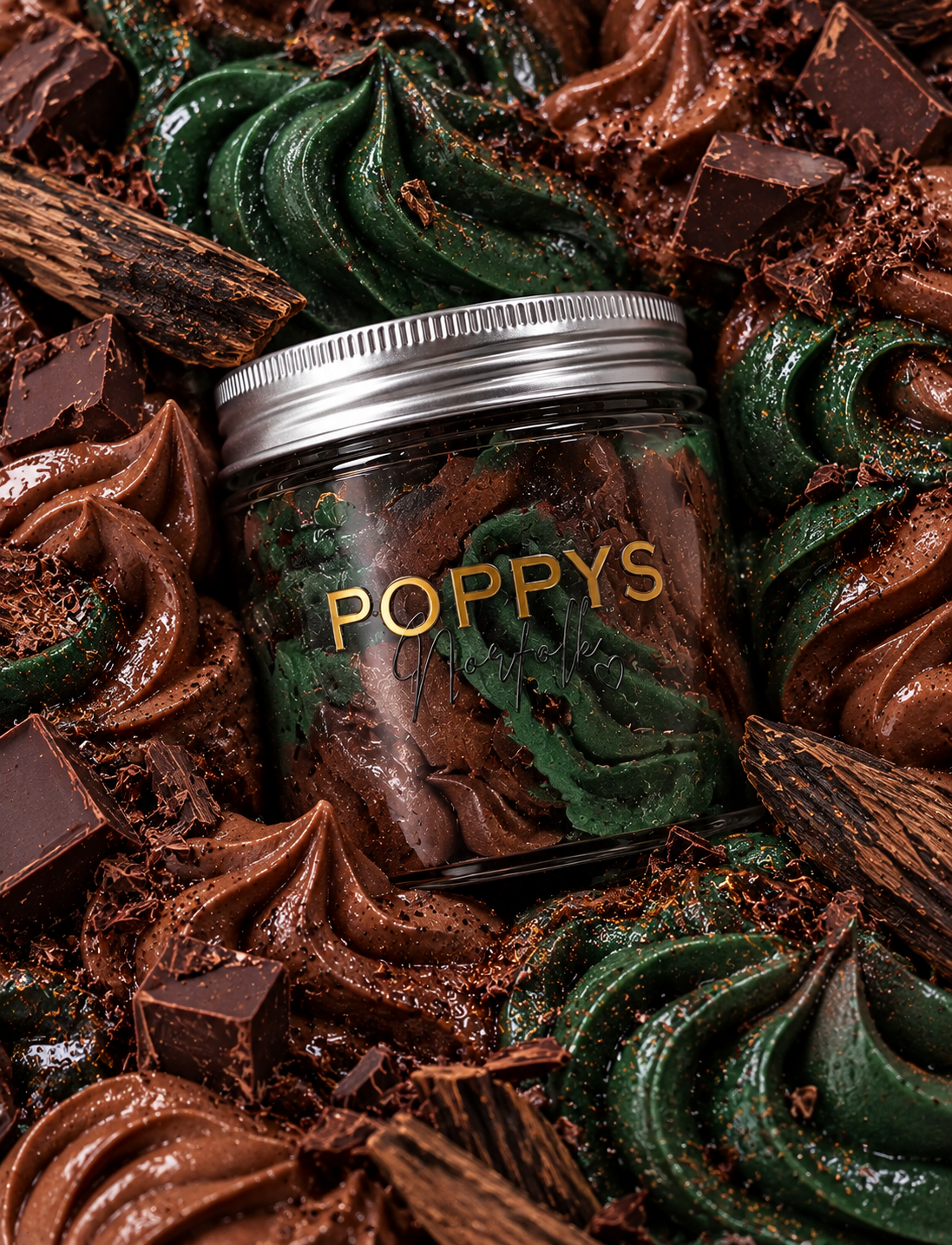 Oudh & Chocolate Whipped Soap