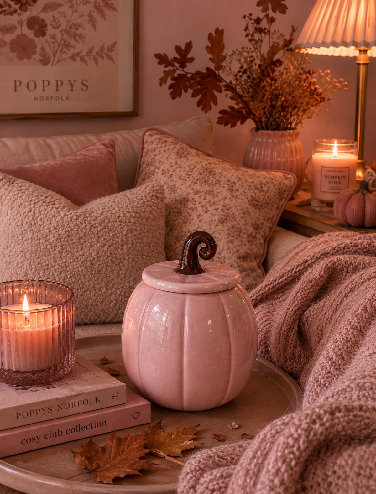 Pink Pumpkin Wax Burner