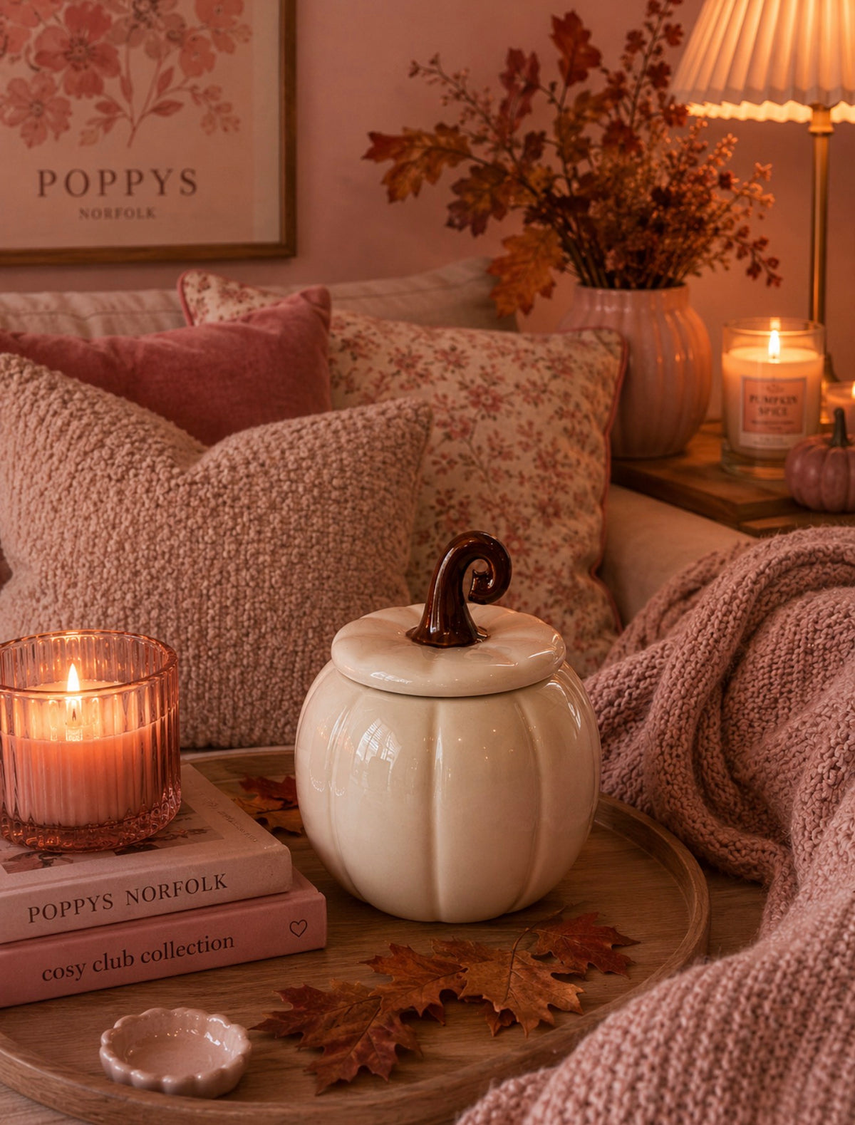 Cream Pumpkin Wax Burner