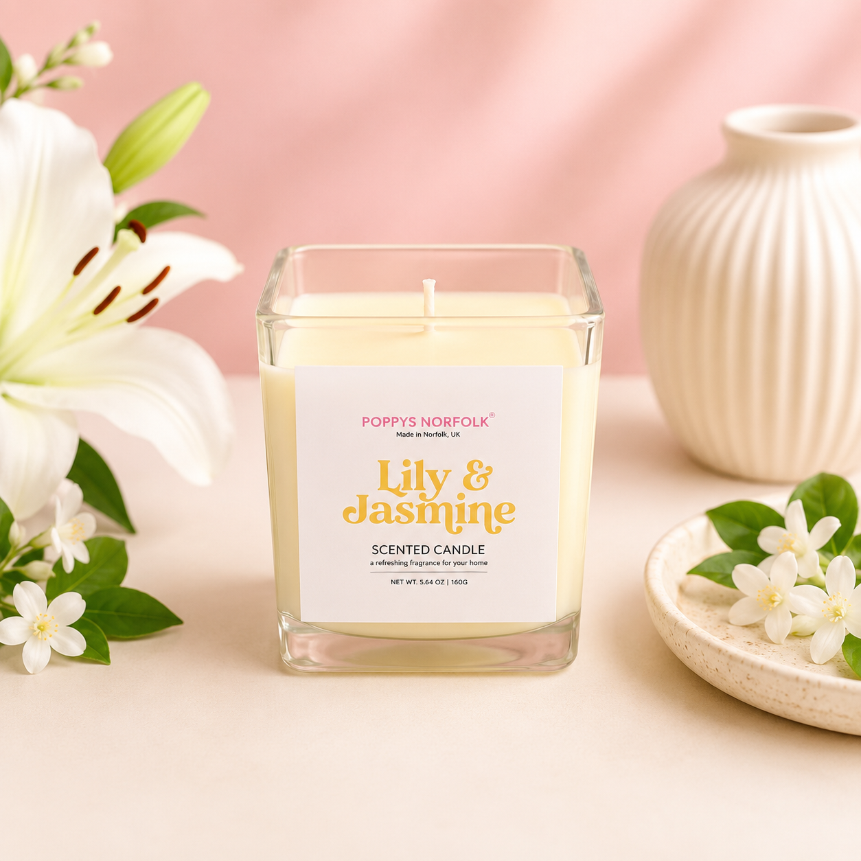 Lily & Jasmine Soy Candle
