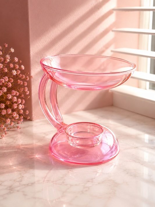Pink Glass Wax Burner