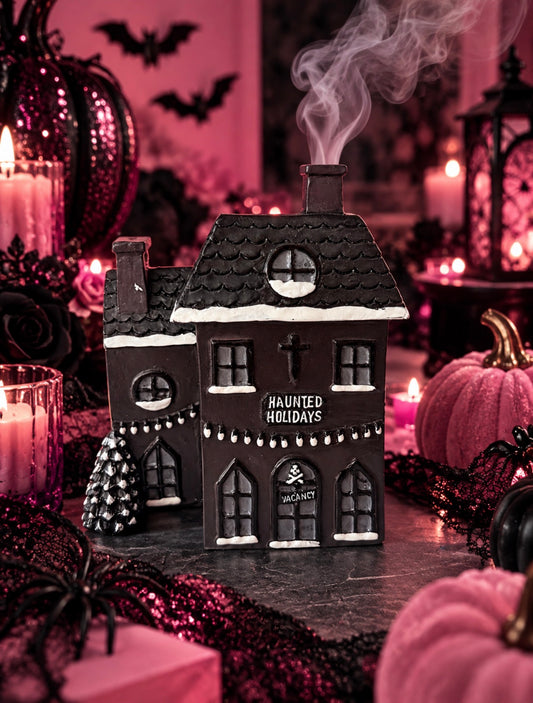 Haunted Holiday House Incense Cone Burner