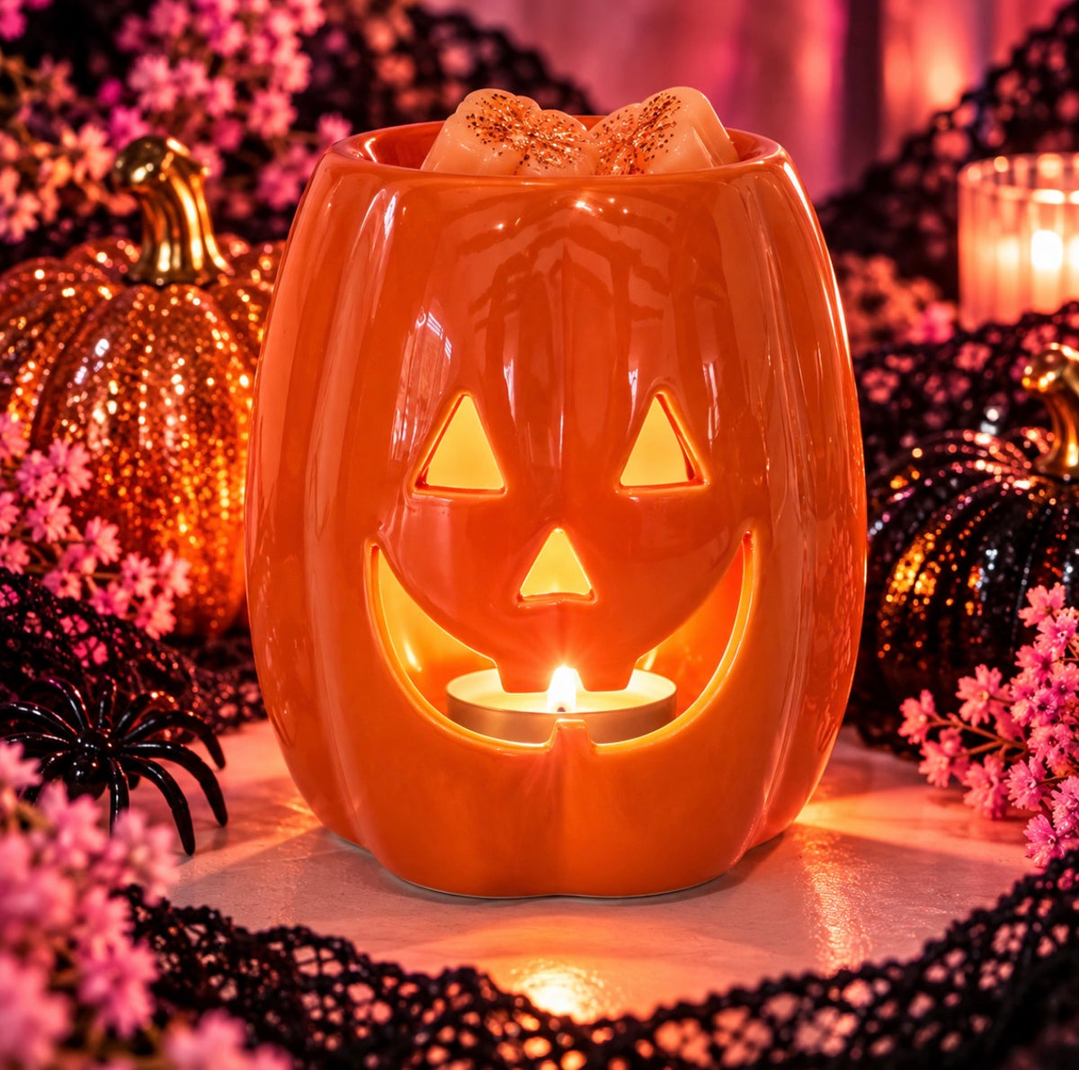 Jack O Lantern Wax Burner