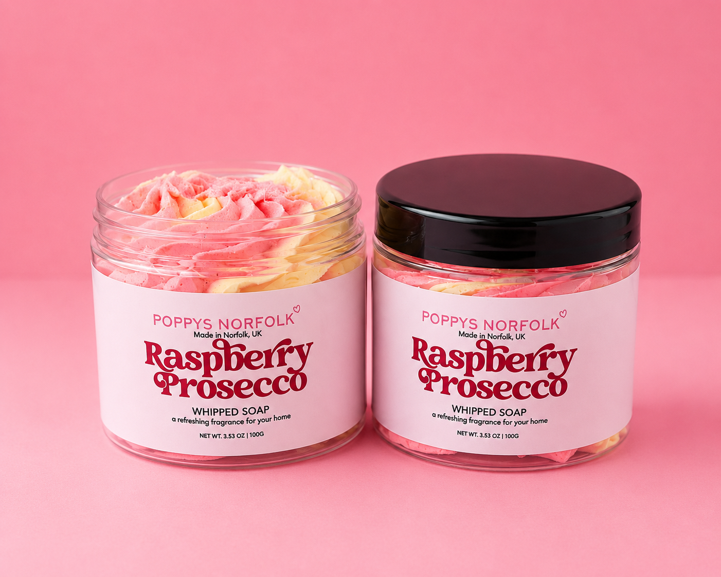 Raspberry Prosecco Whipped Soap