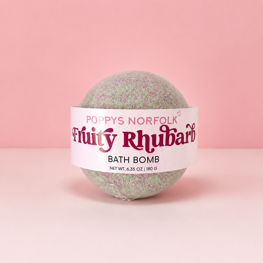 Fruity Rhubarb Bath Bomb