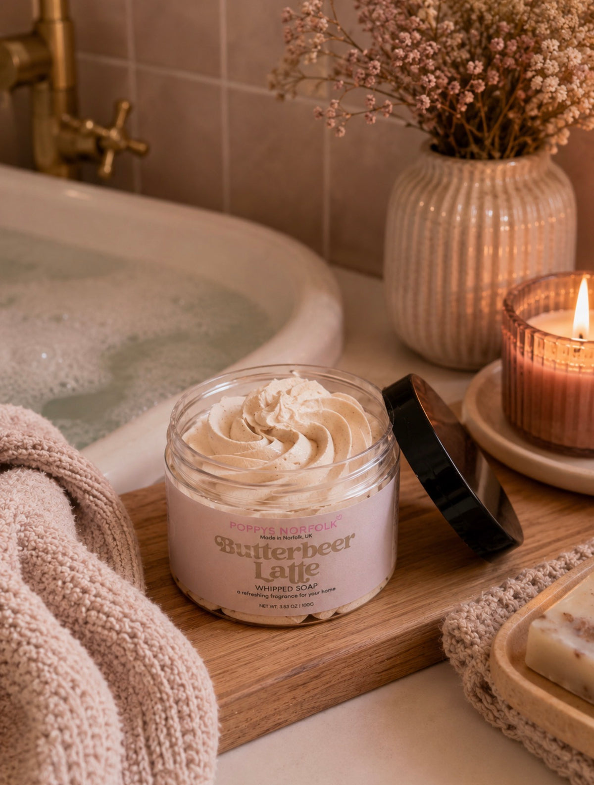 Butterbeer Latte Whipped Soap