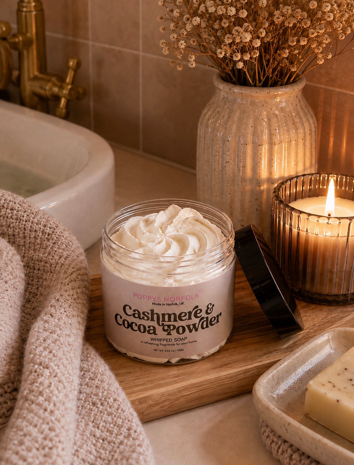 Cashmere & Cocoa Butter Whipped Soap