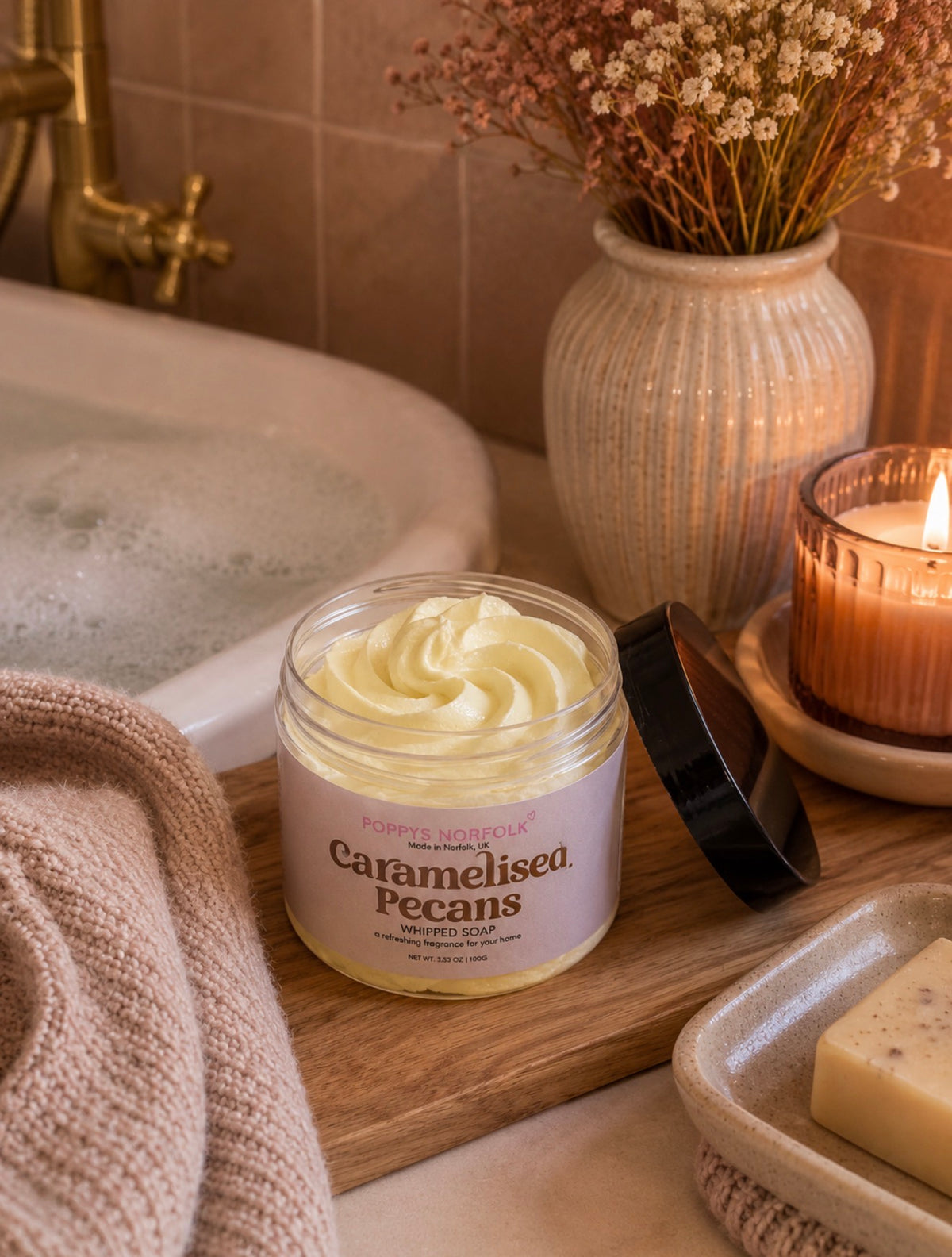 Caramelised Pecans Whipped Soap
